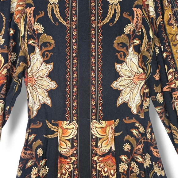 Farm Rio Majestic Garden Maxi Dress Size XXS Puff Sleeve Floral Print - Picture 16 of 16